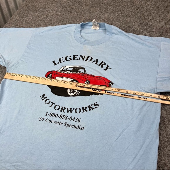 Fruit Of The Loom T-Shirt Men’s Size XL Vintage Chevy Legendary Motoworks Blue - Picture 6 of 10
